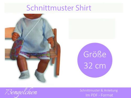 Gr: 32 cm Schnittmuster Shirt